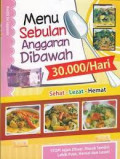 menu sebulan anggaran dibawah 30.000/hari