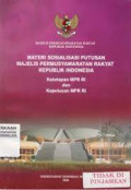 Materi Sosialisasi Putusan Majelis Permusyawaratan Rakyat Republik Indonesia