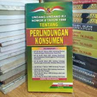 undang-undang RI nomer 8 tahun 1999 tentang perlindungan konsumen