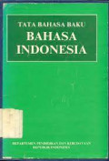 Tata Bahasa Buku Bahasa Indonesia