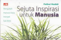 sejuta inspirasi  untuk manusia