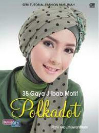 35 gaya jilbab motif polkadot