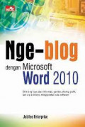 Nge-Blog dengan Microsoft Word 2010