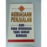 kebiasaan penjualan para wiraniaga yang sangat berhasil